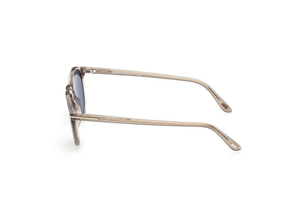 Shiny Beige Male Sunglasses Tom Ford 889214291660