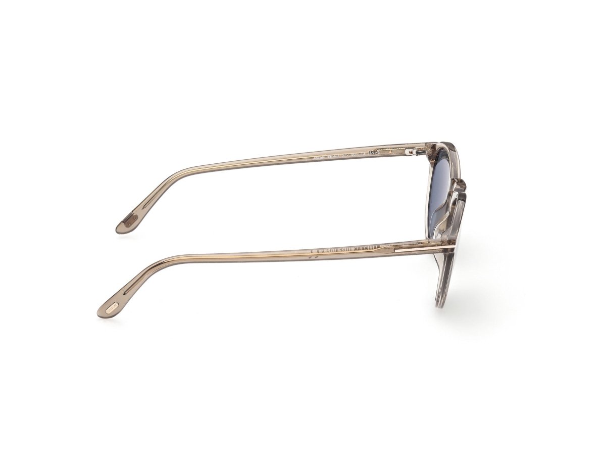 Shiny Beige Male Sunglasses Tom Ford 889214291660