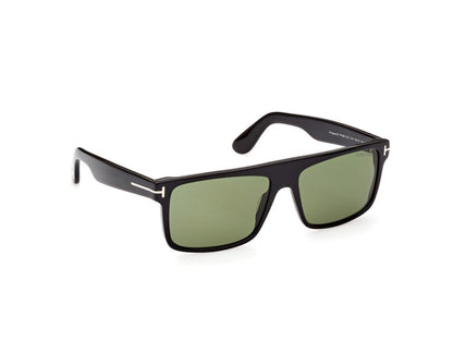 Shiny Black Male Sunglasses Tom Ford 889214384799
