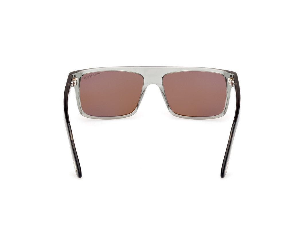 Shiny Grey Male Sunglasses Tom Ford 889214384805