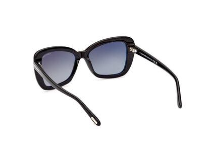 Shiny Black Female Sunglasses Tom Ford 889214385161