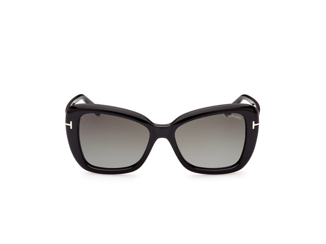 Shiny Black Female Sunglasses Tom Ford 889214385161