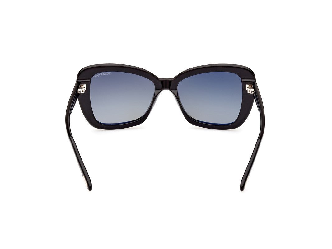 Shiny Black Female Sunglasses Tom Ford 889214385161