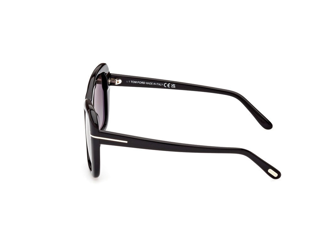 Shiny Black Female Sunglasses Tom Ford 889214385161