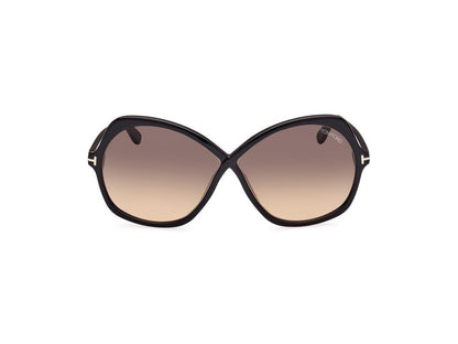 Shiny Black Female Sunglasses Tom Ford 889214385376