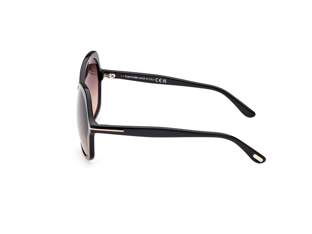 Shiny Black Female Sunglasses Tom Ford 889214385376