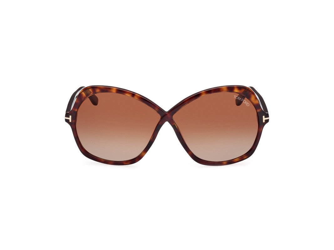 Dark Havana Female Sunglasses Tom Ford 889214385383