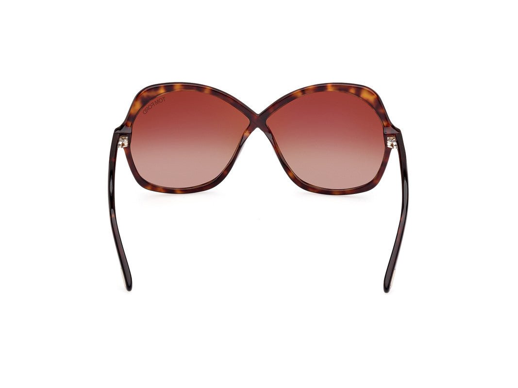 Dark Havana Female Sunglasses Tom Ford 889214385383