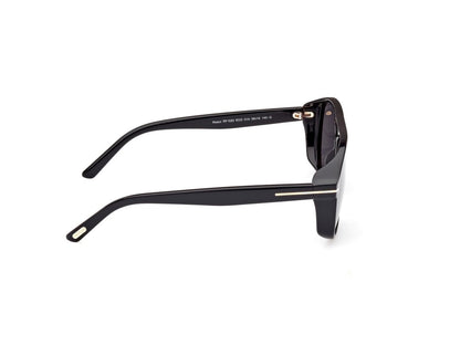 Shiny Black Smoke Male Sunglasses Tom Ford 889214403308
