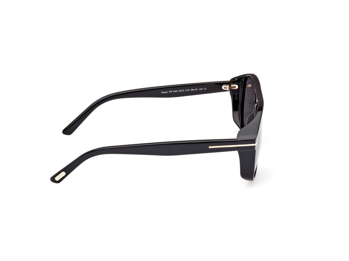 Shiny Black Smoke Male Sunglasses Tom Ford 889214403308
