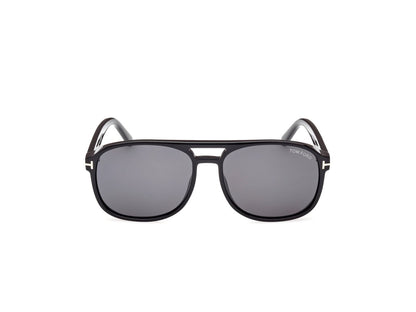 Shiny Black Smoke Male Sunglasses Tom Ford 889214403308