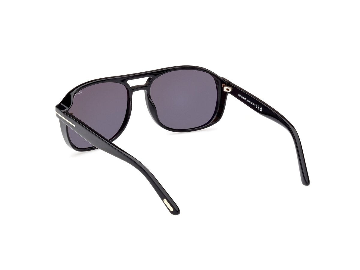 Shiny Black Smoke Male Sunglasses Tom Ford 889214403308