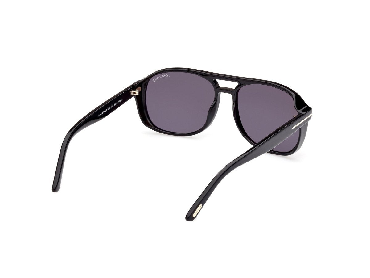 Shiny Black Smoke Male Sunglasses Tom Ford 889214403308