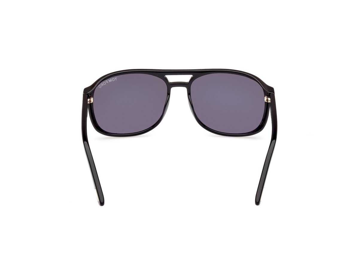 Shiny Black Smoke Male Sunglasses Tom Ford 889214403308