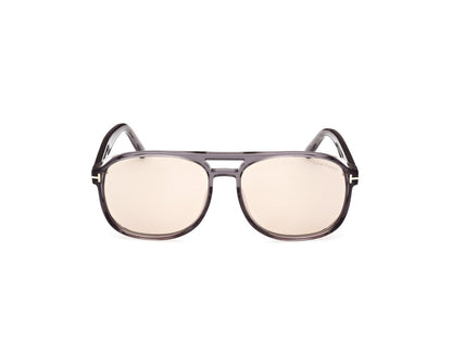Grey Brown Male Sunglasses Tom Ford 889214403315
