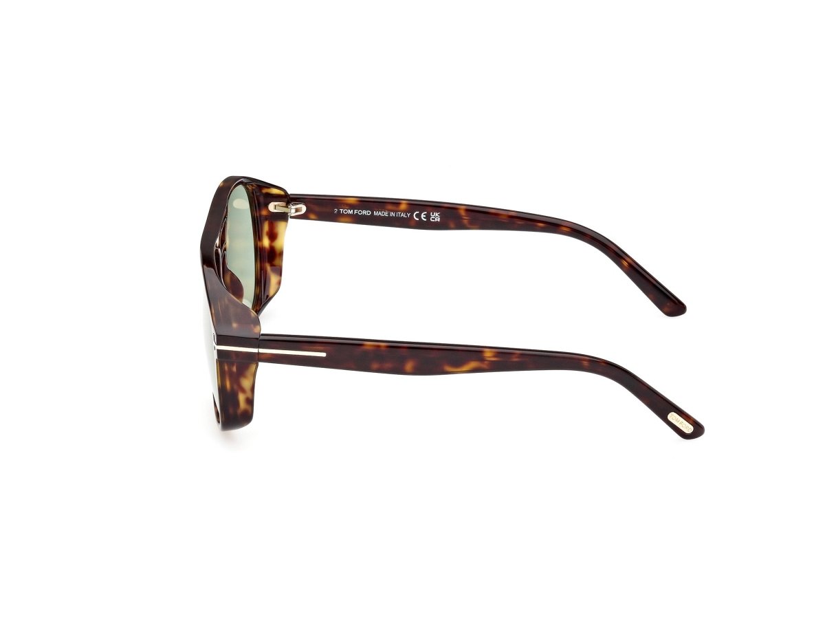 Dark Havana Green Male Sunglasses Tom Ford 889214403339