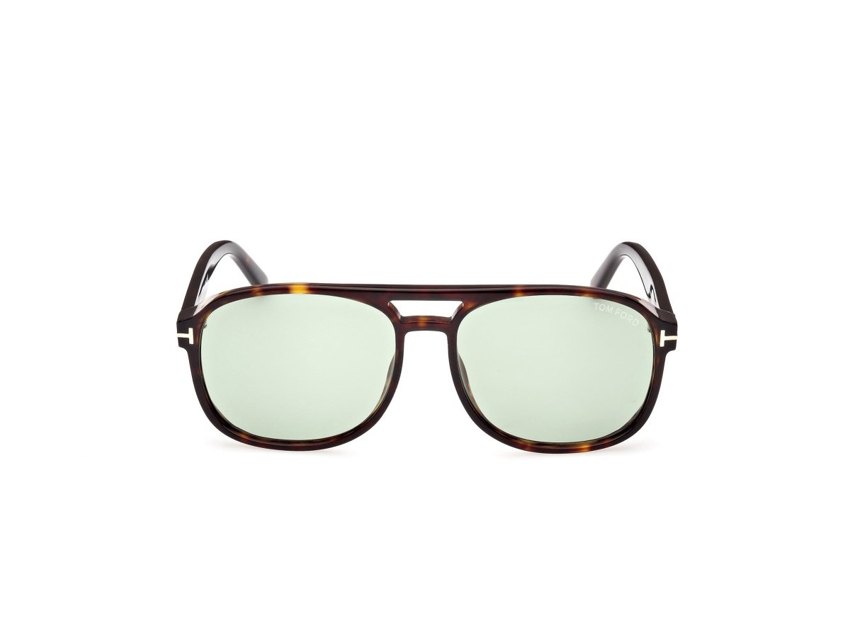 Dark Havana Green Male Sunglasses Tom Ford 889214403339