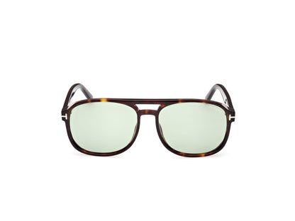 Dark Havana Green Male Sunglasses Tom Ford 889214403339