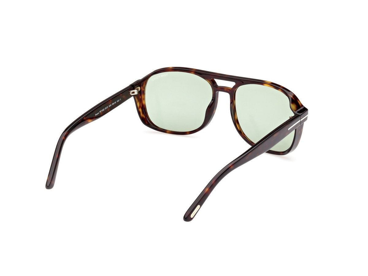 Dark Havana Green Male Sunglasses Tom Ford 889214403339