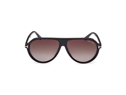 Tom Ford FT1023 Shiny Black / Smoke Gradient 889214403346