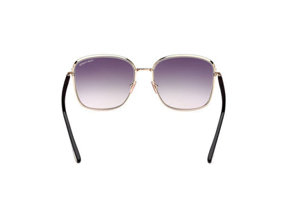 Shiny Rose Gold Female Sunglasses Tom Ford 889214403520