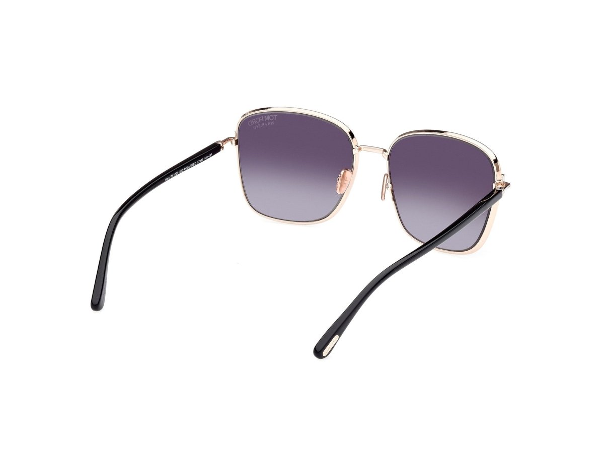Shiny Rose Gold Female Sunglasses Tom Ford 889214442376