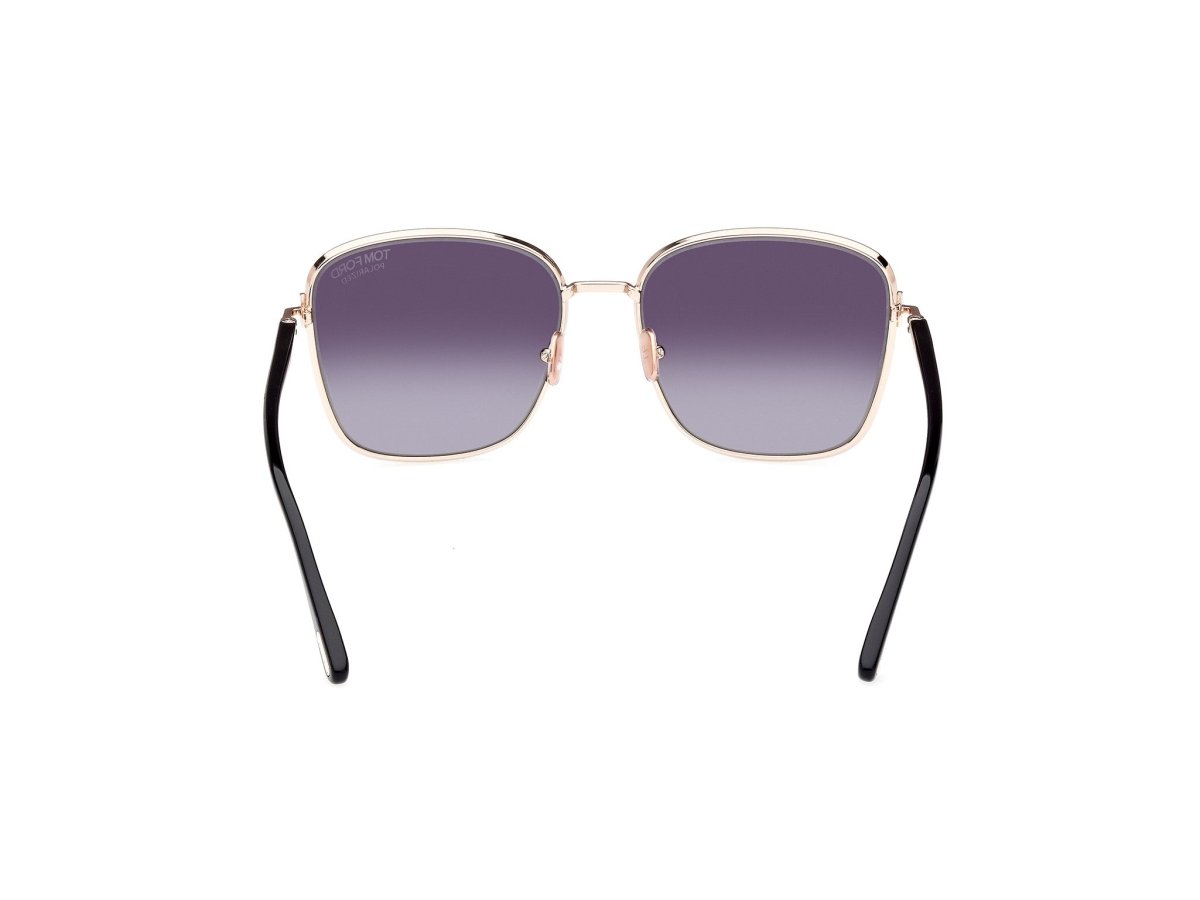 Shiny Rose Gold Female Sunglasses Tom Ford 889214442376