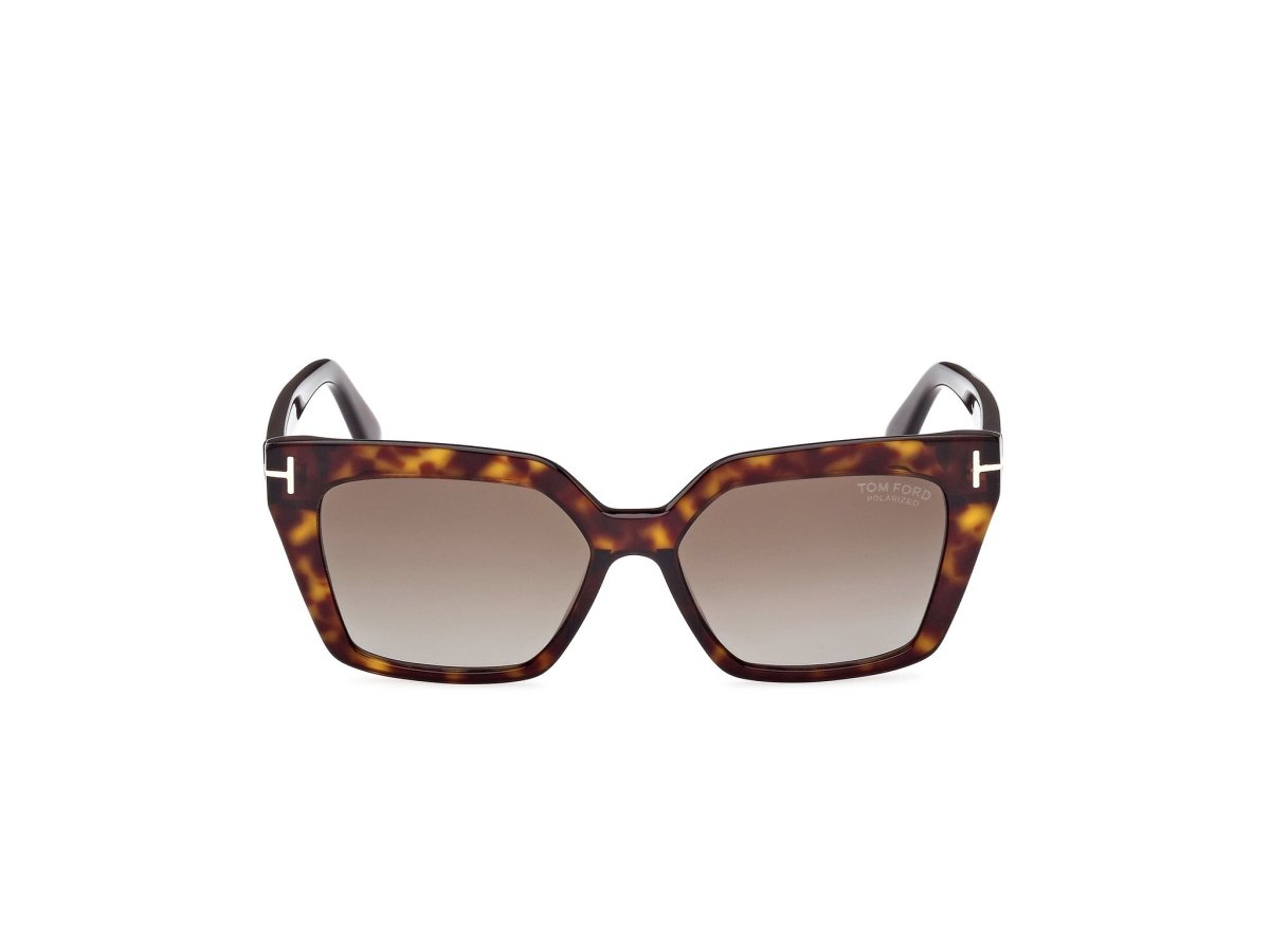 Dark Havana Female Sunglasses Tom Ford 889214442383