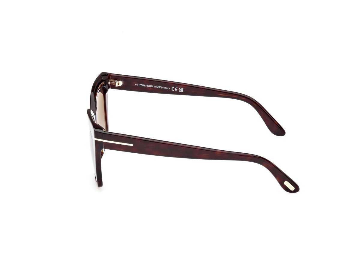 Dark Havana Female Sunglasses Tom Ford 889214442383