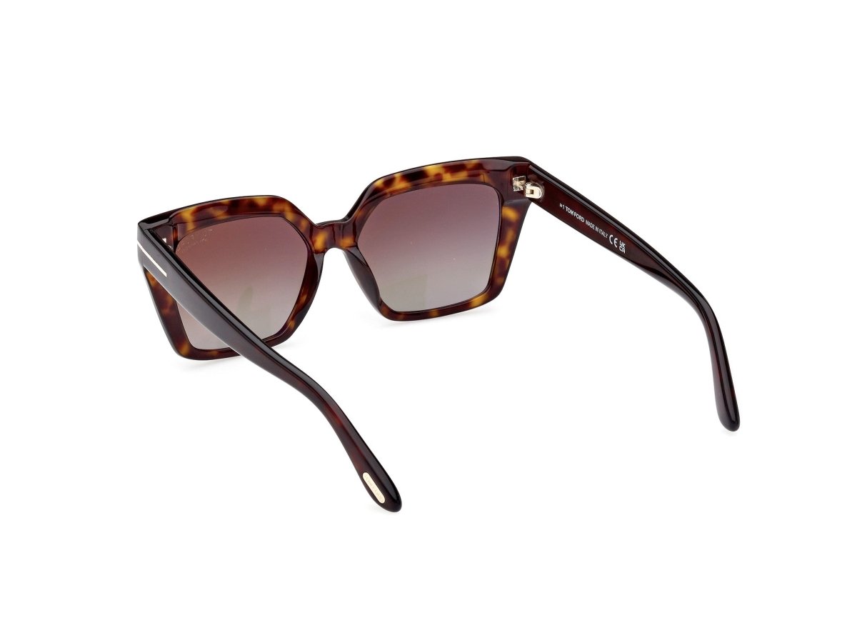 Dark Havana Female Sunglasses Tom Ford 889214442383
