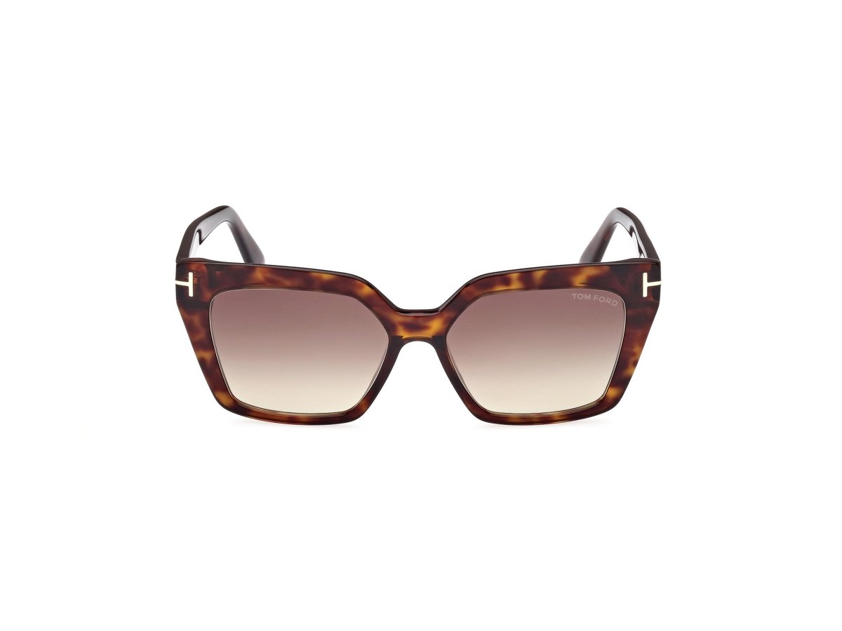 Dark Havana Gradient Brown Female Sunglasses Tom Ford 889214403971