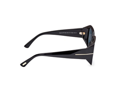 Shiny Black Female Sunglasses Tom Ford 889214403094