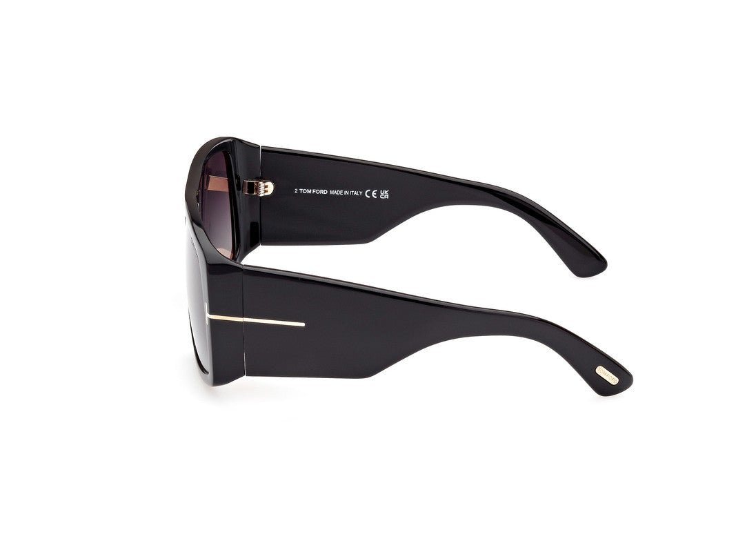 Shiny Black Unisex Sunglasses Tom Ford 889214403742