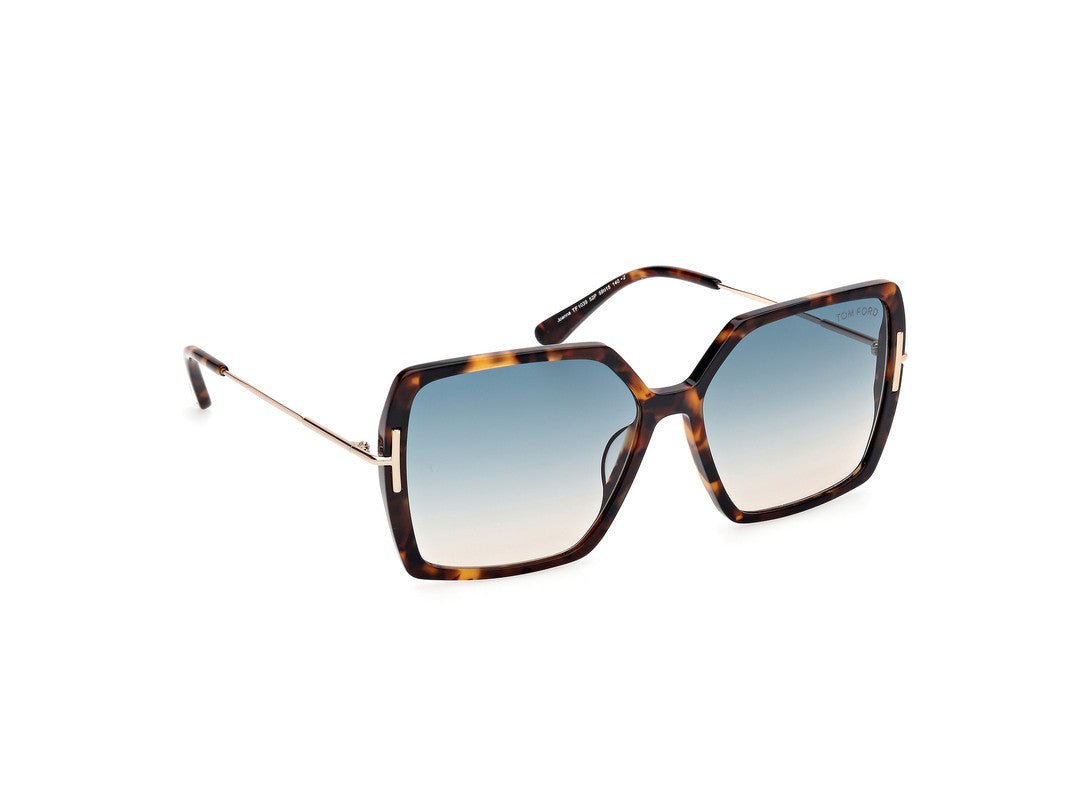 Dark Havana Female Sunglasses Tom Ford 889214542113