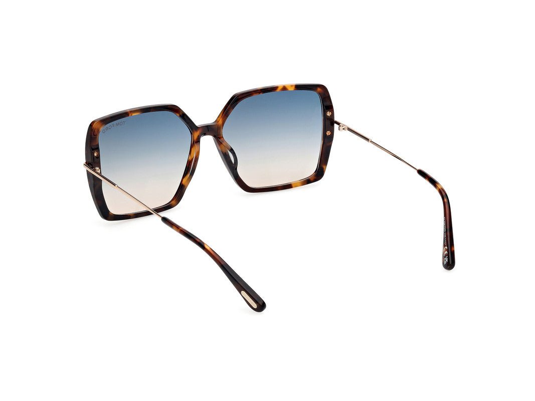 Dark Havana Female Sunglasses Tom Ford 889214542113