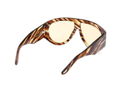 Havana/Striped Male Sunglasses Tom Ford 889214402554
