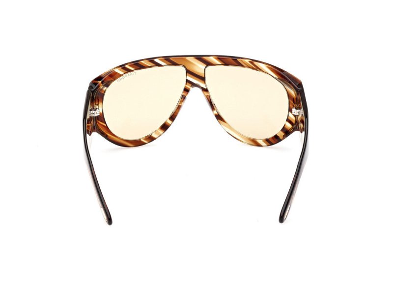 Havana/Striped Male Sunglasses Tom Ford 889214402554