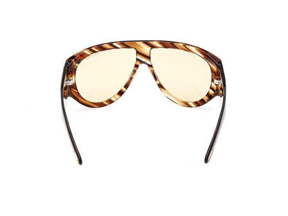 Havana/Striped Male Sunglasses Tom Ford 889214402554