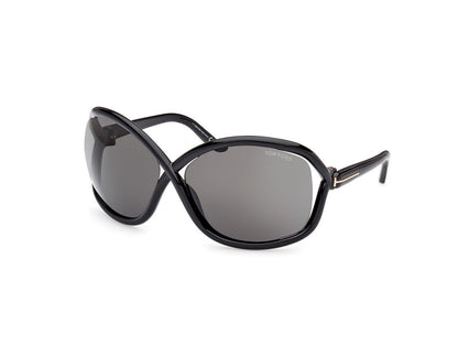 Shiny Black Female Sunglasses Tom Ford 889214457622