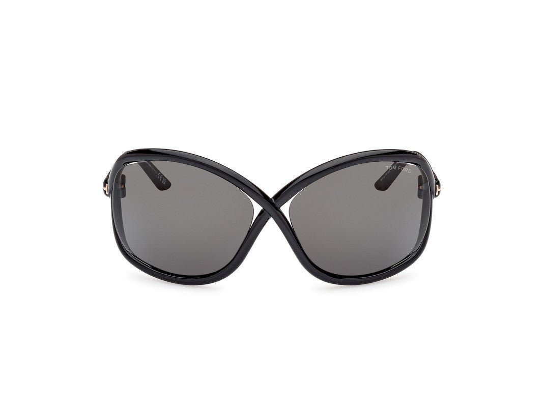 Shiny Black Female Sunglasses Tom Ford 889214457622