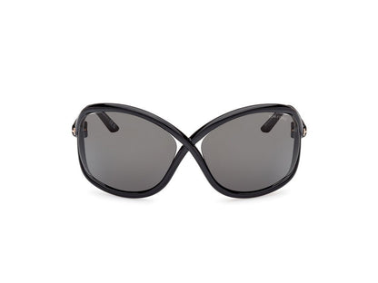 Shiny Black Female Sunglasses Tom Ford 889214457622