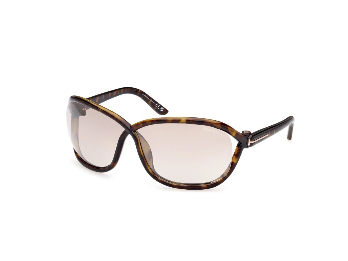 FT1069 FERNANDA - Tom Ford - dark havana / brown mirror - 68mm - Ardor Eyewear 889214457684