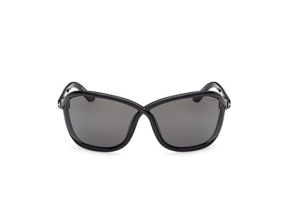 Shiny Black Female Sunglasses Tom Ford 889214457660