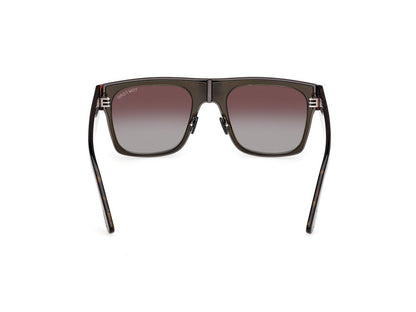 Shiny Dark Green Unisex Sunglasses Tom Ford 889214468888
