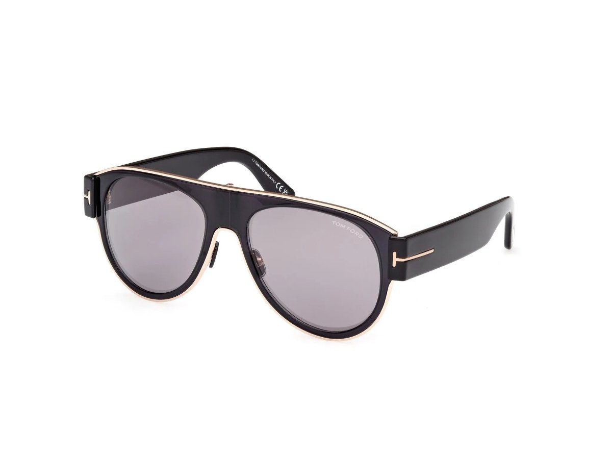 FT1074 LYLE - 02 - Tom Ford - shiny black / smoke mirror - 58mm - Ardor Eyewear