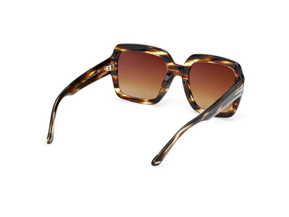 Coloured Havana Female Sunglasses Tom Ford 889214605016