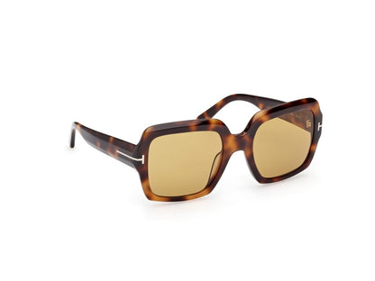 Blonde Havana Female Sunglasses Tom Ford 889214605009