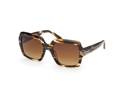 Coloured Havana Female Sunglasses Tom Ford 889214605016