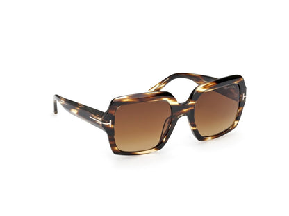Coloured Havana Female Sunglasses Tom Ford 889214605016