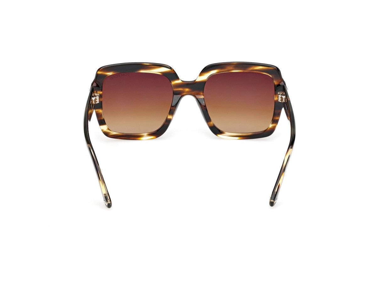 Coloured Havana Female Sunglasses Tom Ford 889214605016